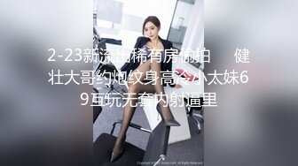 2-23新流出稀有房偷拍❤️健壮大哥约炮纹身高冷小太妹69互玩无套内射逼里