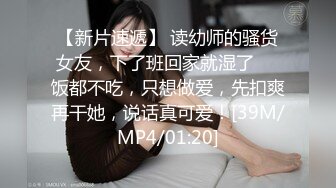 【新片速遞】 读幼师的骚货女友，下了班回家就湿了❤️饭都不吃，只想做爱，先扣爽再干她，说话真可爱！[39M/MP4/01:20]