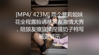 [MP4/ 423M] 两个萝莉姐妹花全程露脸诱惑狼友激情大秀，陪狼友撩骚揉捏骚奶子特写骚逼展示